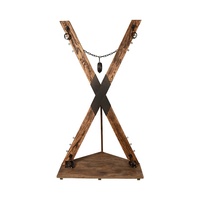 Cadre de bondage réglable pour jeux de crucifixion, croix de Saint-André, rack pour jeux de rôle, meubles sexuels en bois d'orme ancien, BDSM