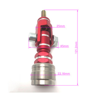 Conector de Gancho de Remolque Auso-Racing de Aluminio Azul Universal para Camioneta y SUV - Product Image 3