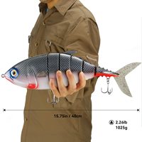 Leurres de pêche au bar très réalistes leurres de basse appâts de natation multi-articulés appâts durs réalistes appâts de pêche à la truite perche leurre de thon