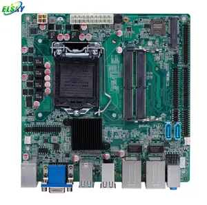 ELSKY 170*170mm H310 LGA Motherboard 1151 VGA HD_MI LVDS Multi Lan Motherboard 6/7/8/9th Gen Core I3 I5 I7 Processor NB-DDR4 RAM