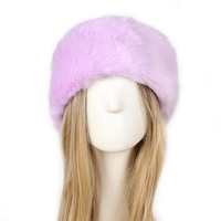 Bandeau moelleux pour femmes et hommes, bandeau en fourrure, cache-oreilles en fourrure russe, turban élastique, couvre-chef large, accessoires de chapeaux de ski
