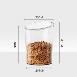 Ventas de fábrica Caja de frutos secos de acrílico transparente 3mm Supermercado Exhibición de alimentos a granel Contenedor apilable Bolsa Organizador de cubierta - Product Image 6