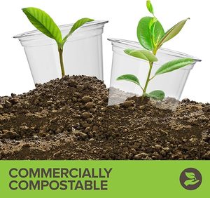 Vasos de Plástico para Bebidas Frías HL Smoothie Cup, 12oz y 16oz, PLA Ecológico, Moderno, Personalizable, para Fiestas - Product Image 4