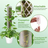 Lot de 2 supports de poteau en mousse en plastique pour plantes grimpantes pour application à la maison et au jardin.