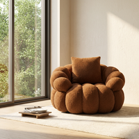 Canapé compact pour appartement, livraison rapide, emballé sous vide, style Mid-Century Modern, avec soutien ergonomique en coton respirant