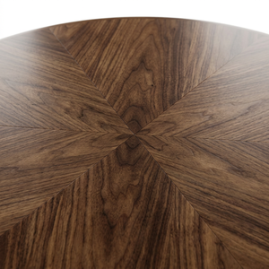 Luxury Spacious <b>Round</b> Whole <b>Solid</b> <b>Wood</b> <b>Dining</b> Counter Smooth Circular Tabletop Meal Stand with Detachable Side Wine Rack - Product Image 6