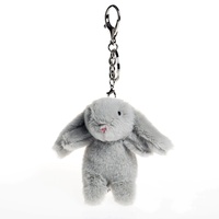 Porte-clés en peluche lapin à longues oreilles Rewin pour Pâques, jouet en peluche de dessin animé, pendentif lapin en peluche, jouet en peluche