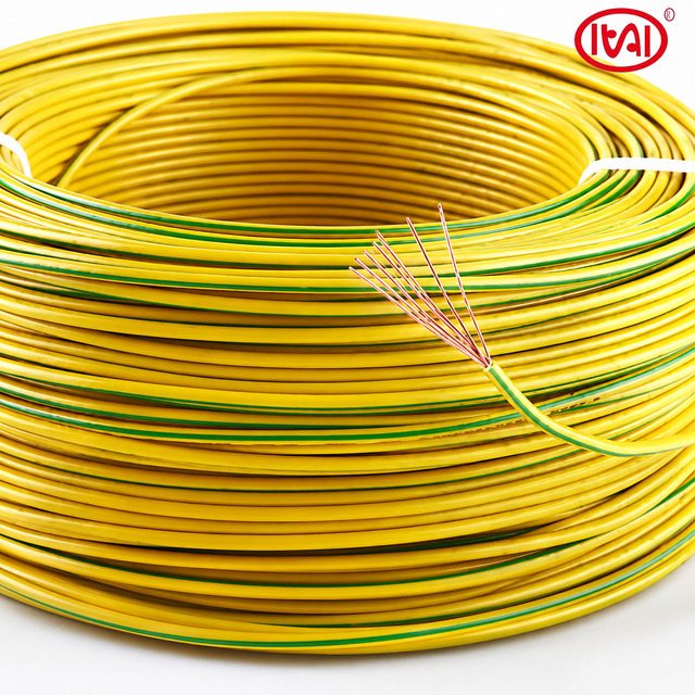 450/750V 7 Strands 99.997% Copper Conductor PVC Insulated Electrical Cable Industrial Building Home Wiring H07V-U Cable