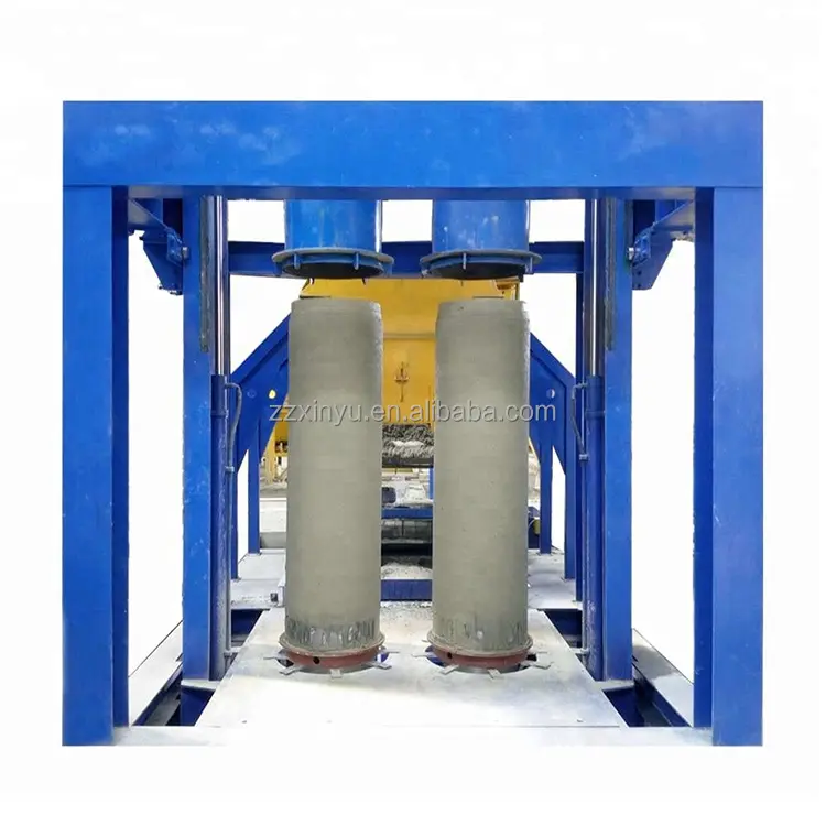 Vibration Dry Cast Concrete Pipe plant with the maximum 3500 mm reinforced concrete drainage pipes