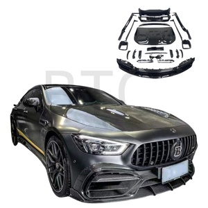 BTC nuevo Kit de carrocería de coche de fibra de carbono húmedo seco de alta calidad estilo Topcar 18-22 mercedes-benz AMG GT50 53 63S labio delantero/trasero de 4 puertas - Product Image 1