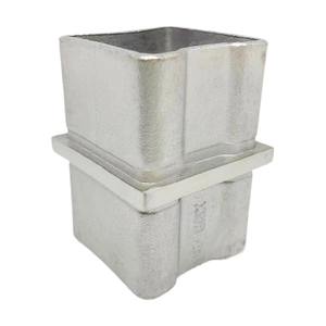 مكيفات من الفولاذ المقاوم للصدأ 40/50 موصلات زاوية للأنابيب المربعة للدرابزين - Product Image 3