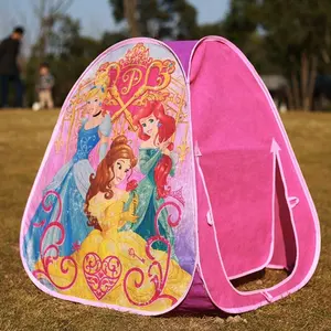 Baby play indoor House tent Cute Princess anime pop up tent para crianças