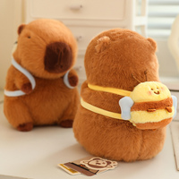 Vente en gros Capybara en peluche avec tortue Animal en peluche Décoration de la maison Cadeau pour enfants Capybara en peluche avec poupée en coquille d'abeille