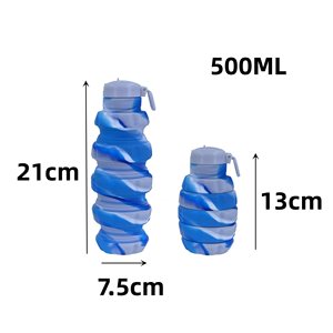 Botella <span class=keywords><strong>de</strong></span> agua <span class=keywords><strong>de</strong></span> silicona con forma <span class=keywords><strong>de</strong></span> <span class=keywords><strong>Granada</strong></span> plegable reutilizable ecológica Bpafree ligero portátil deportes <span class=keywords><strong>de</strong></span> viaje con pajita - Product Image 5