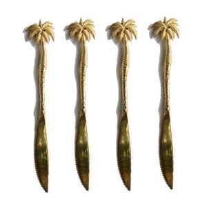 Juego de rebanadoras de queso con acabado de oro rosa, hecho a mano diseño en espiral, mango redondo de acero inoxidable, cuchillo de mantequilla - Product Image 4