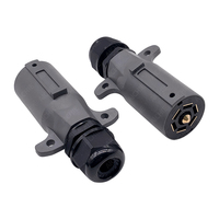 Bouchon de remorque RV 7Pin avec joint étanche IP68 détachable 7 voies rond RV-Style connecteur latéral de remorque 7 points prise de fil de remorque