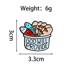 Broches à motifs d'animaux de dessins animés, badges personnalisés en forme de chapeau avec lettres anglaises, accessoires pour sacs à dos et vêtements - Product Image 6