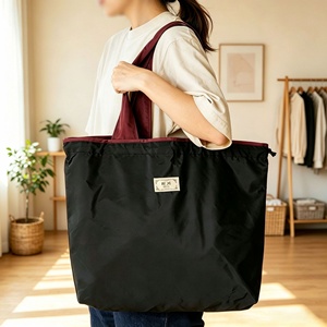 Foldable Woven Shopping <b>Tote</b> <b>Bag</b> Large Capacity Waterproof Student Grocery <b>Bag</b> for Supermarket Use - Product Image 4
