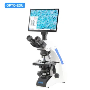 <span class=keywords><strong>Microscope</strong></span> vidéo binoculaire LED OPTO-EDU A33.1502 avec écran tactile LCD LED et USB, grossissement grossier et fin coaxial - Product Image 2