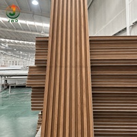 Paneles de Pared de PVC WPC con Acabado de Madera de Alta Calidad, Panel Decorativo para Decoración de Interiores