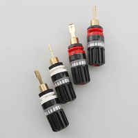 Connecteur de borne de haut-parleur en laiton pour amplificateur audiophile, adaptateur de connecteur audio jack banane