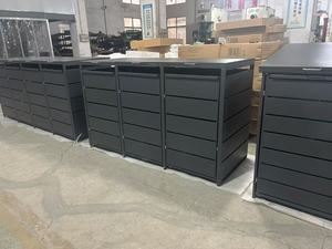 Nuovo produttore di fonti di Design per tetto inclinato bidone della <span class=keywords><strong>spazzatura</strong></span> 3 bidoni in acciaio zincato coperchio del bidone della <span class=keywords><strong>spazzatura</strong></span> - Product Image 5