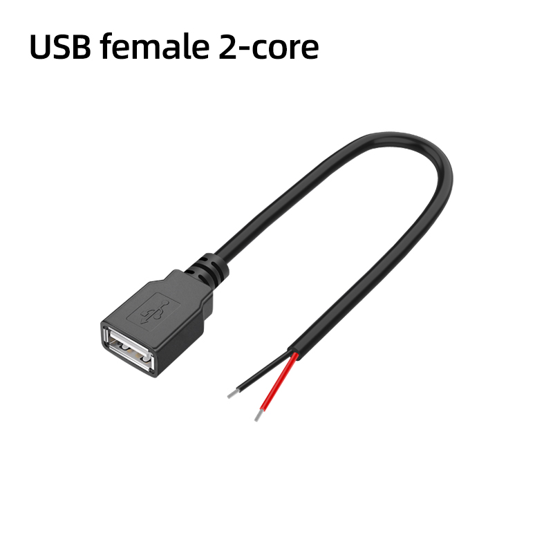 USB femelle noire à 2 broches
