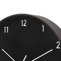 Jam Dinding Plastik Dekorasi Rumah Modern 12-Inci Gerakan Quartz Pelat Tebal 30mm Logo Kustom Tampilan Jarum Satu Sisi Ruang Tamu