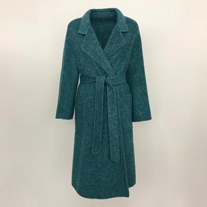 OFTBUY, Otoño Invierno 2024, chaqueta de mezcla de lana para mujer, abrigos de piel de conejo con cinturones gruesos y cálidos, abrigo largo suelto, ropa de calle - Product Image 6