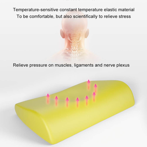 Oreiller cervical en mousse à mémoire de forme au charbon de bambou, forme cale, pour le sommeil, à prix abordable - Product Image 2