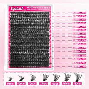 Anrolash Bestseller transfrontalier Style européen et américain <span class=keywords><strong>Cils</strong></span> synthétiques 80D DIY Volumineux en grappe unique - Product Image 3