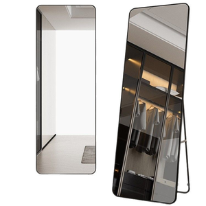 Specchio Contemporaneo a Figura Intera in Lega <span class=keywords><strong>di</strong></span> Alluminio con <span class=keywords><strong>Design</strong></span> Ecologico, Dimensioni Personalizzabili per Soggiorno e Negozi <span class=keywords><strong>di</strong></span> Abbigliamento - Product Image 6