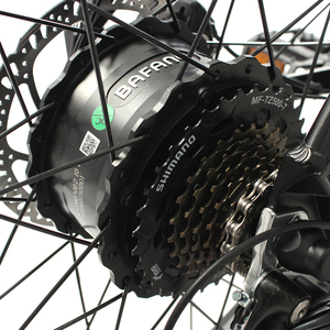 Vélo tout-terrain électrique 26 pouces à 7 vitesses en alliage d'aluminium à gros pneus fatbke - Product Image 5