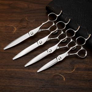 Juego de Tijeras de Peluquería Profesionales de Alta Calidad a Precio de Fábrica, 4 Piezas con Punta Redonda de 28 Dientes para Diestros, para Peluquería - Product Image 2
