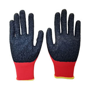 قفازات إنشاءات مقاومة للانزلاق وقوية بمشبك للبيع بالجملة من المصنع، قفازات عمل مطلية باللاتكس للتنميد والسلامة الصناعية - Product Image 2