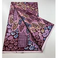 Tissus imprimés Grand Wax Fashion Glitters, Textile Hollandais, Tissu Africain à Carreaux en Coton, Véritables Imprimés Wax