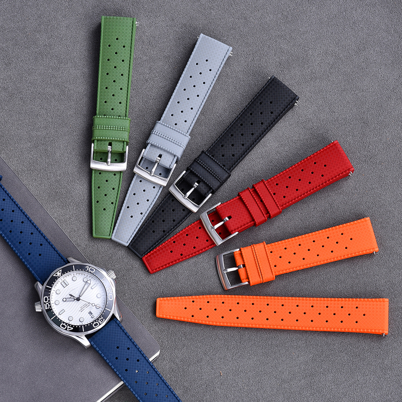 JUELONG Tropical FKM Rubber Watch Straps