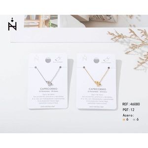 Tobillera de Acero Inoxidable con Colgante de Capricornio, Joyería con Signo del Zodiaco para Mujer - Product Image 1