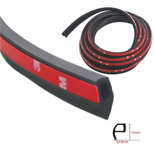 Junta de puerta de coche tipo P Z autoadhesiva, tira de sellado de <span class=keywords><strong>goma</strong></span>, cinta EPDM antichoque resistente al desgaste, servicio de corte personalizado disponible - Product Image 3