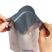 Sachet Doypack Mat Métallisé Aluminisé Personnalisé à Haute Barrière avec Fermeture Zip Refermable pour Poudre de Collagène Marin