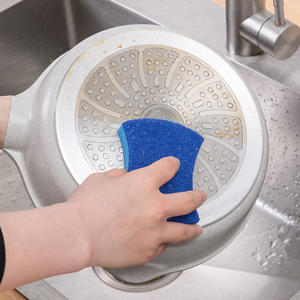 Spons Penggosok Penyerap Air Tinggi Anti Gores untuk Pembersih Dapur, Bantalan Pembersih Pulp Selulosa untuk Cuci Piring dan Penggunaan Rumah Tangga - Product Image 5