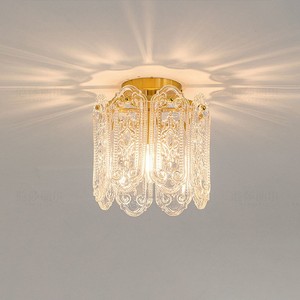 Luminaire de couloir en crème française, luminaire de couloir, <span class=keywords><strong>d</strong></span>'<span class=keywords><strong>entrée</strong></span>, de balcon, de dressing, luminaire de plafond en verre créatif, luminaire suspendu pour <span class=keywords><strong>hall</strong></span> <span class=keywords><strong>d</strong></span>'<span class=keywords><strong>entrée</strong></span> - Product Image 4