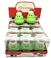 Jouet Squishy Géant Bonhomme de Neige de Noël, Arbre de Noël, Tasse de Thé au Lait, Jouet Anti-Stress Rempli de Farine à Remontée Lente, Ornements de Noël