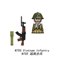 Ensemble de casques et chapeaux militaires personnalisés de la guerre du Vietnam (US Grunt, infanterie vietnamienne) pour diorama et wargaming N701-N706