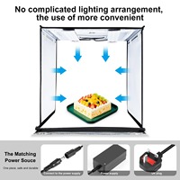 Boîte photo PULUZ 60 cm en promotion – Studio photo de table avec éclairage LED et 6 fonds offerts