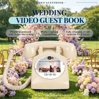 Livre d'or téléphonique antique FEIYAQI avec mémoire 32 Go et messagerie vocale - Cadeau de mariage