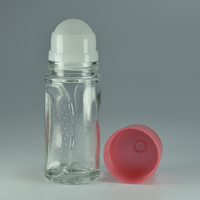 2026 Bouteille vide en verre pour parfum, soins de la peau, shampoing corporel, déodorant stick, flacon roll-on 50ml avec bouchon à vis