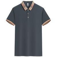Chemise Polo d'été pour homme, unie, à manches courtes, col à revers, style Business Casual, luxe léger, respirante et polyvalente