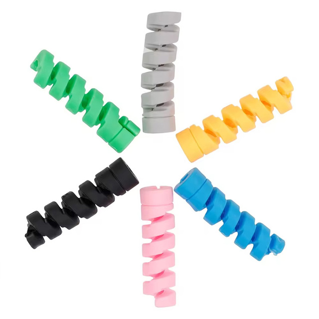 Cheap Promotion Spiral Cable Protector Saver Cover for Mobile Phone USB Charger Wire Charging Cord Protection Line Saver