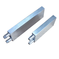 Prêt à expédier plaque froide plaque de refroidissement par eau 120mm plaque de refroidissement radiateur de refroidissement liquide en aluminium